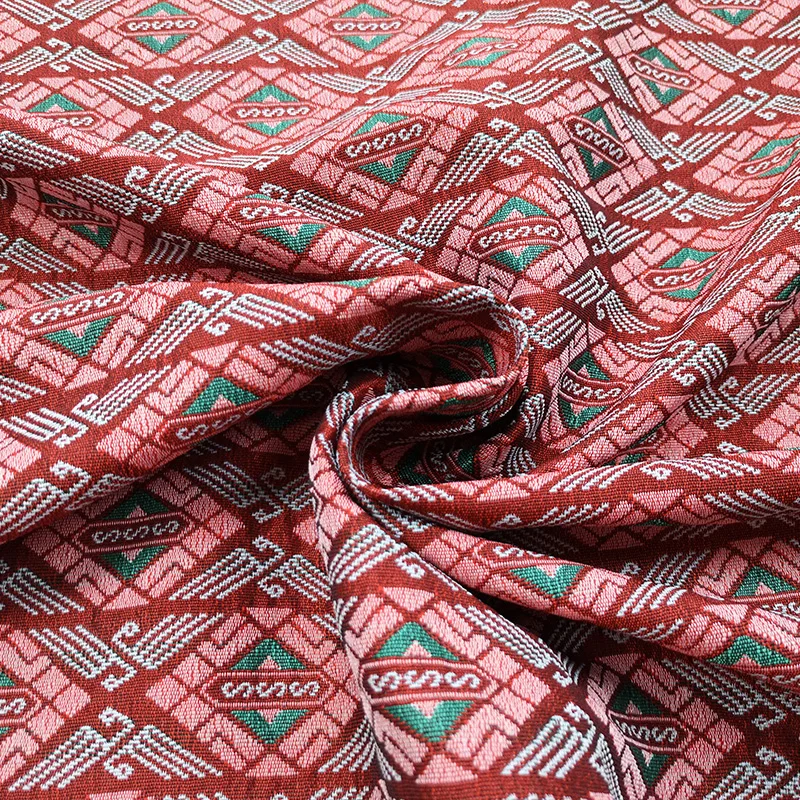 

European Three-dimensional Yarn-dyed Jacquard Fabric Autumn Winter for Dress Windbreaker Suit Clothing Material Sewing Wholesale