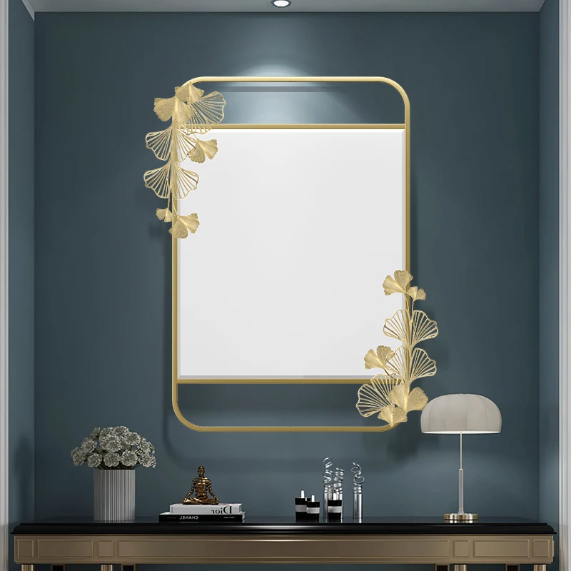 

Square Vanity Decorative Mirror Custom Crafts Aesthetic Dressing Table Decorative Mirror Makeup Spiegel Home Styling YX50DM