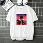 Хлопковая футболка Мужскаяженская с графическим принтом, оверсайз