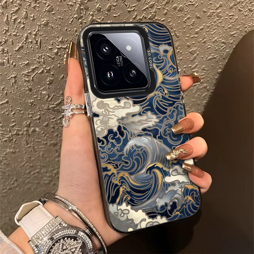 Фото Стильный чехол Art Waves для Xiaomi 17 Pro Max, 15T Pro, 14T Pro, 13T Pro, 12T Pro, Mi 11 Lite 5G, ударопрочный чехол IMD №5