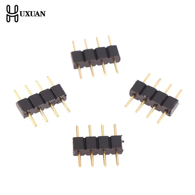 

20 шт./партия, 4 штырьковые RGB-коннекторы для светодиодных лент