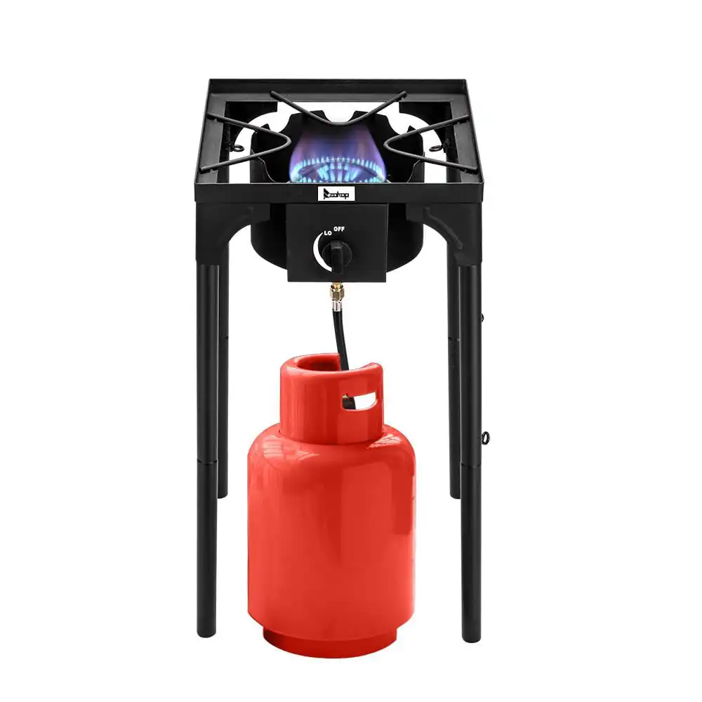 

EX31-51 Portable Propane 75,000BTU Single Burner Outdoor Cooker Stove, Black