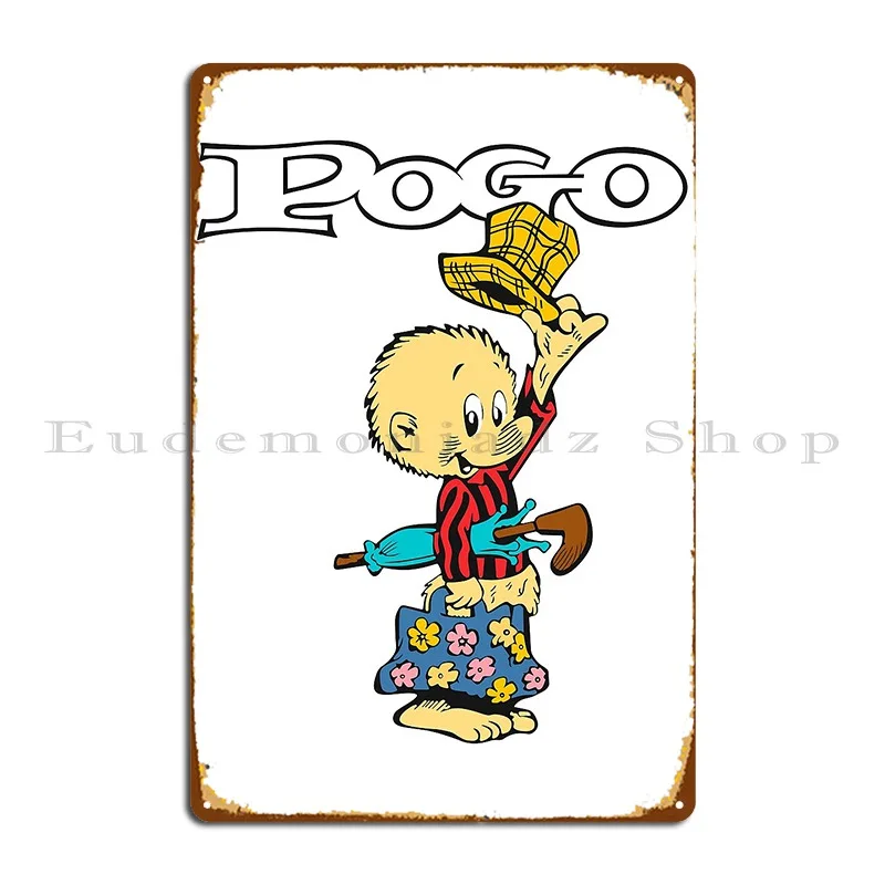 Металлическая табличка Pogo Possum классическая печать клубная вечеринка кинотеатр