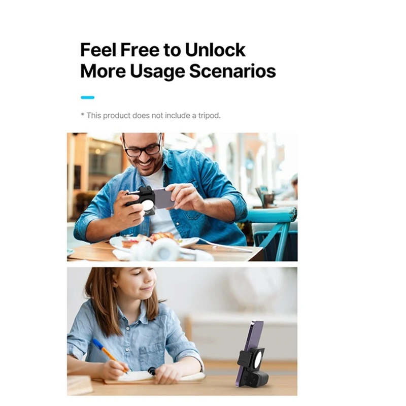 Ulanzi CG02 Smartphone Handheld Selfie Grip Bluetooth Remote With Fill Light Handle CRI 95+ 15M Zoom