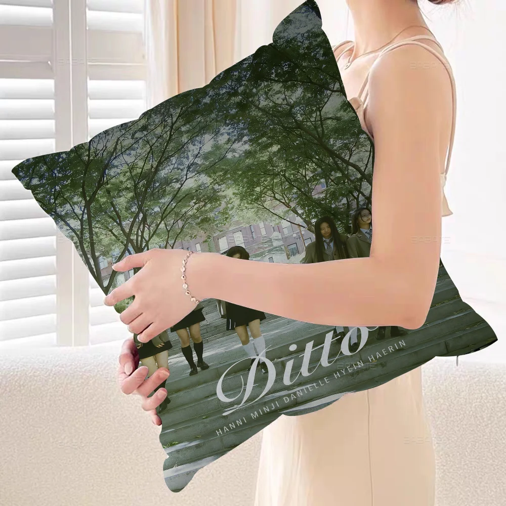 H-HANNI N-NEWJEANS наволочка для автомобиля дивана Рождественский подарок 40x40 см 45x45