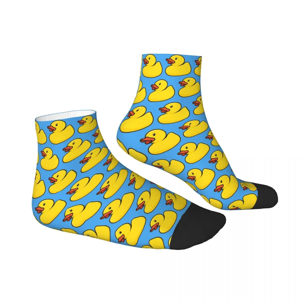 Желтые носки с резиновой уткой в стиле Харадзюку супер мягкие чулки всесезонные