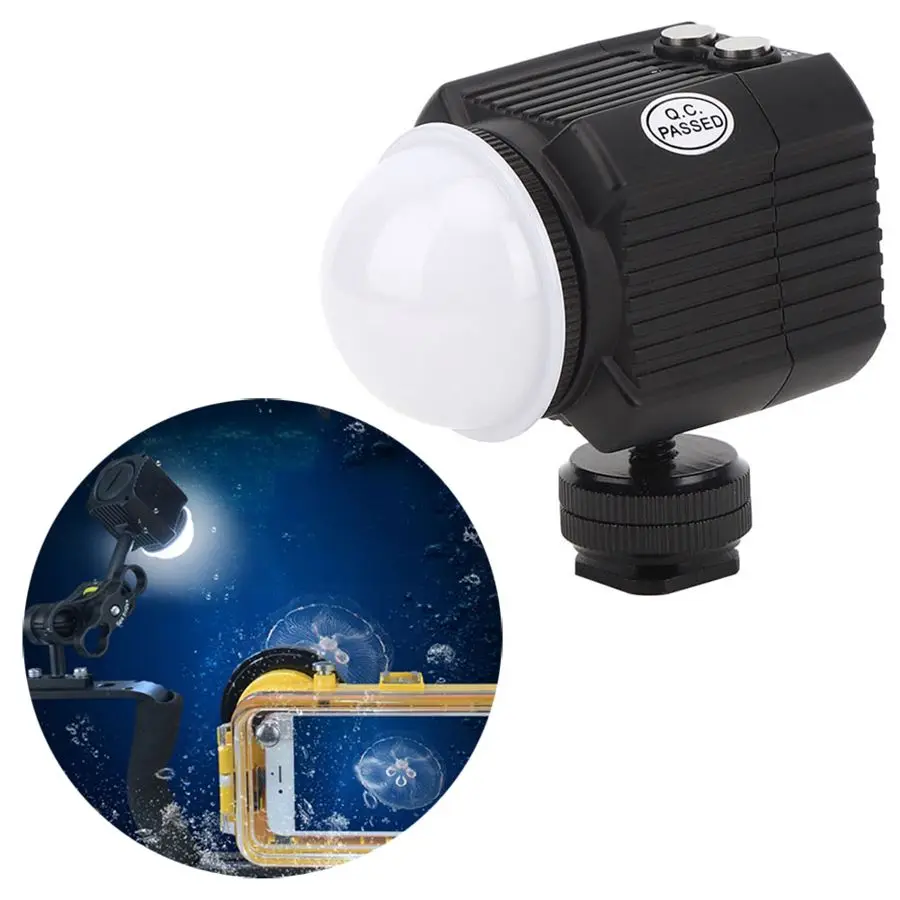 

Orsda SL-19 Diving Video Light Underwater Camera Flash 60M Waterproof Diving Fill Light 2000LM for GoPro Hero 9 8 7 / SLR Camera