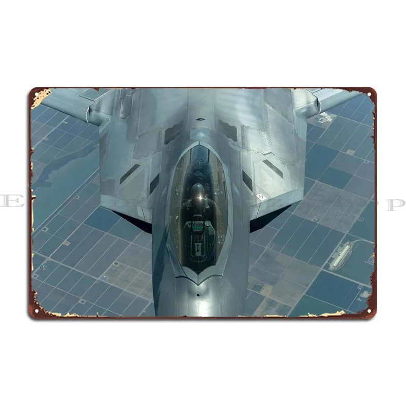 

F22 Raptor Metal Sign Decoration Wall Decor Cave Custom Plaques Tin Sign Poster