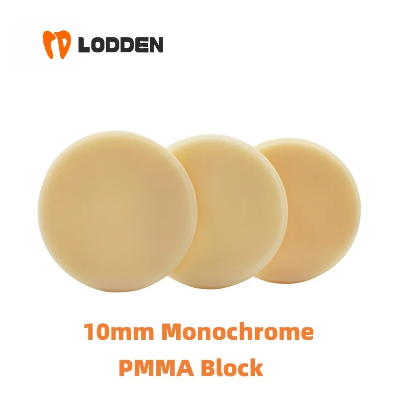

1pcs Dental Lab Material Preshade Monochrome PMMA Block Open System (98mm)*10mm for dental lab CAD/CAM vita 16colors
