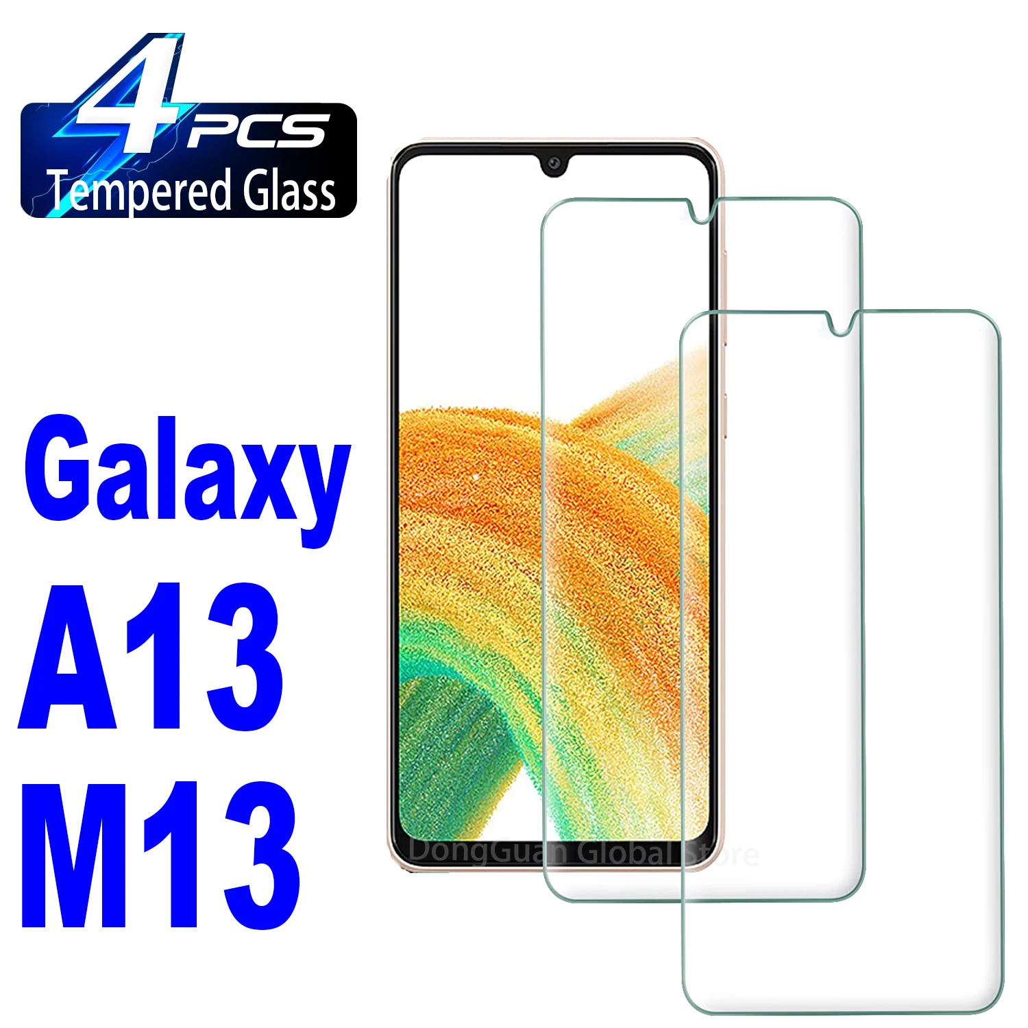 

2/4 шт., высококачественное закаленное стекло из алюминия для Samsung Galaxy A13 M13 4G