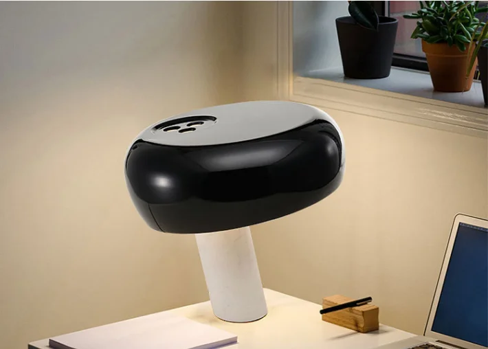 Современная декоративная настольная мраморная лампа Snoopy Mushroom для офиса отеля