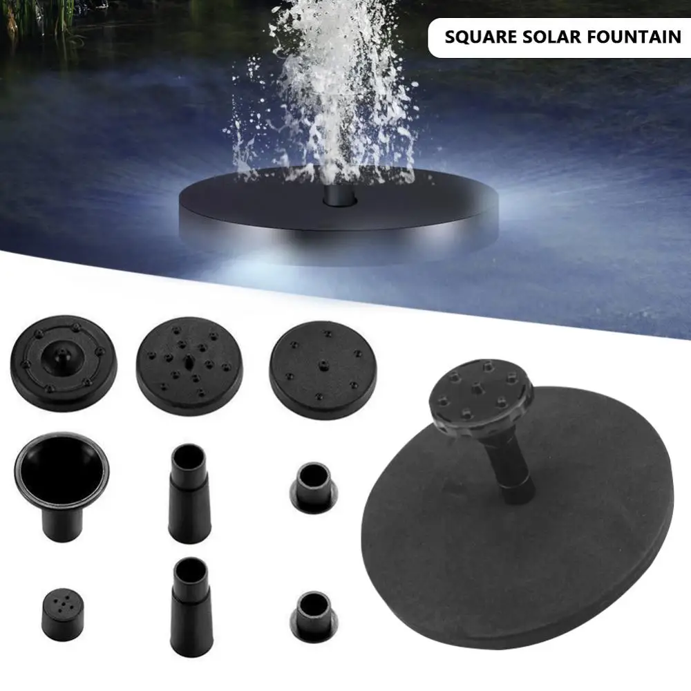 

Портативный декоративный фонтан на солнечной батарее, питание от солнечной панели для птичьей ванны, садовые аксессуары для украшения, инструменты для творческого дома