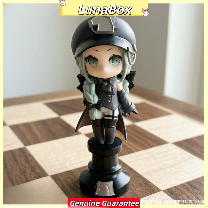 Фото Оригинальная мини-фигурка Hatsune Miku из серии Chess, черно-белая, в стиле Blind Box, коллекционная аниме-фигурка для декора рабочего стола, для коллекционеров аниме. №3