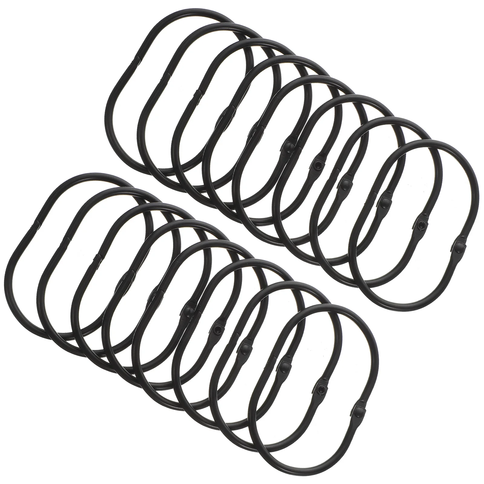 

30pcs Metal Bathroom Modern Open Curtain Rod Rings Shower Curtain Hooks Shower Curtain Rings