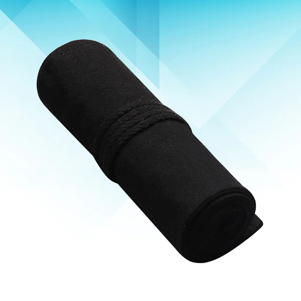 

1pc Rolling Bag Pen Storage Roll Canvas Pen Holder Pen Organizer Holder ( 72 Slots- Black )