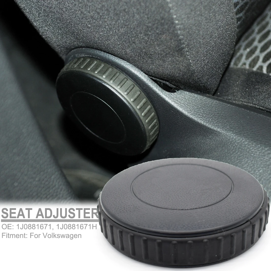

Black Front Seat Recline Knob Adjust Handle 1J0881671 For VW Beetle Bora Caddy EOS Golf Jetta Passat Polo Touran Car Accessories