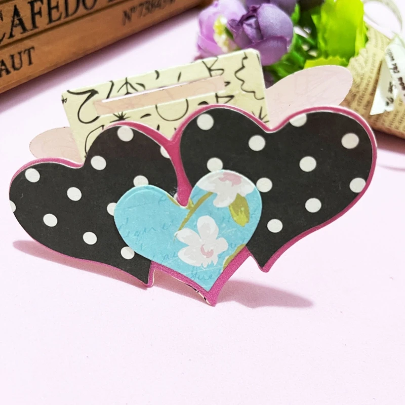 

3D Love Heart Seal Shaker Metal Cutting Dies Stencil DIY Scrapbooking Embossing Tool Die Cuts Paper Card Album Template