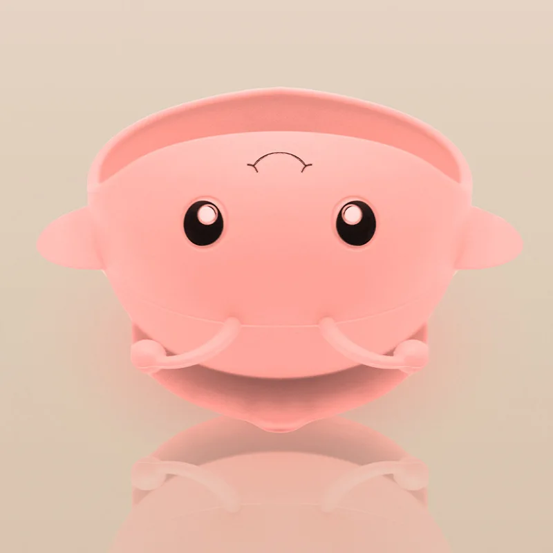 

Baby Silicone Sucker Tableware Baby Bowls Plates Spoons Cartoon Non-Slip Dishes Infant Kids Supplementary Children Dinner Plate