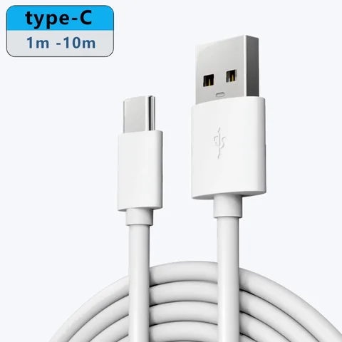 Сверхдлинный зарядный кабель USB Type C, 3 м, 5 м, 10 м