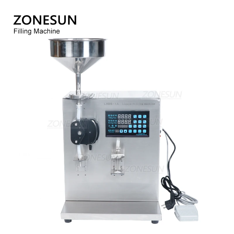 ZONESUN вязкая машина для розлива жидкости Электрический полуавтоматический