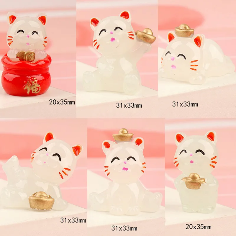 

Светящиеся фигурки кошек 6 шт.