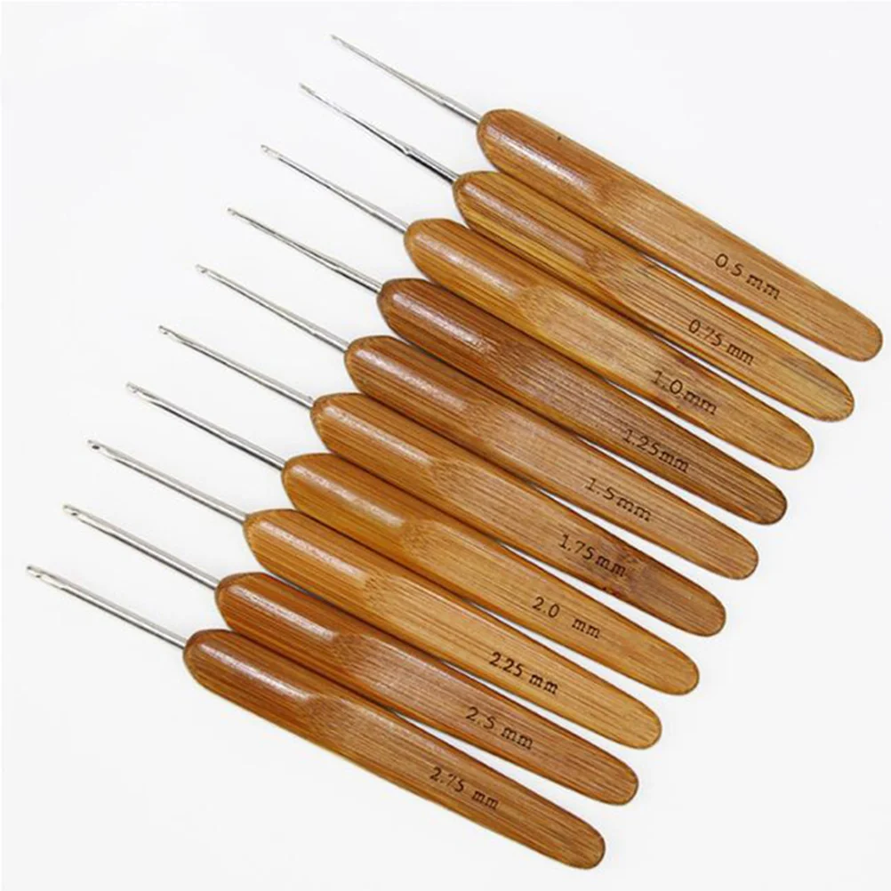 

2pcs Knitting Sturdy Carbonized Knitting Tools Crochet for Moms