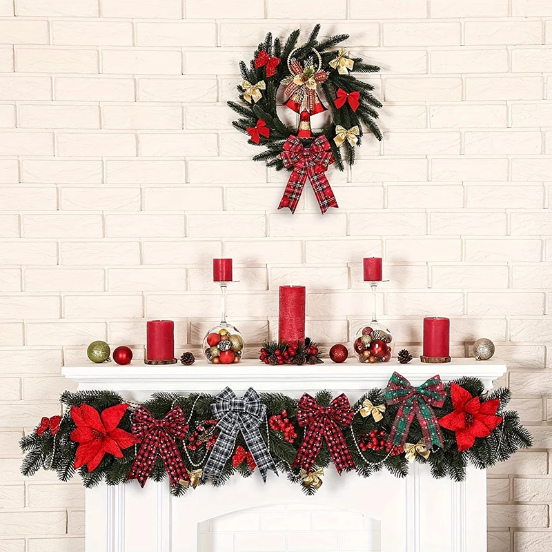 1 рулон 6 3 см x 4 5 м рождественская тема проводная лента красные черные клетчатые