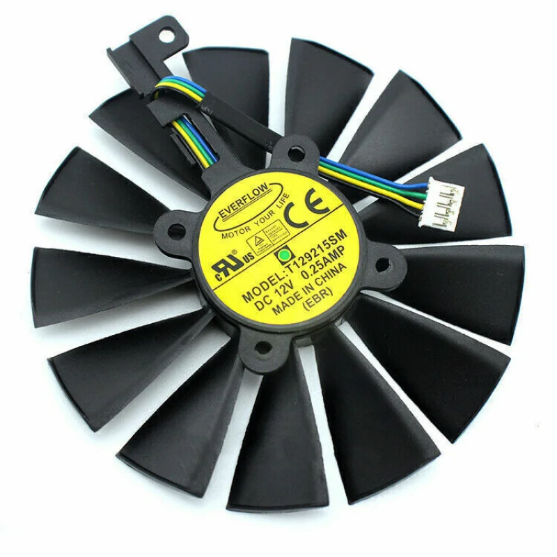 Для ASUS Mining GPU P104-100 4G Вентилятор охлаждения видеокарты Кулер T 129215 СМ ИО