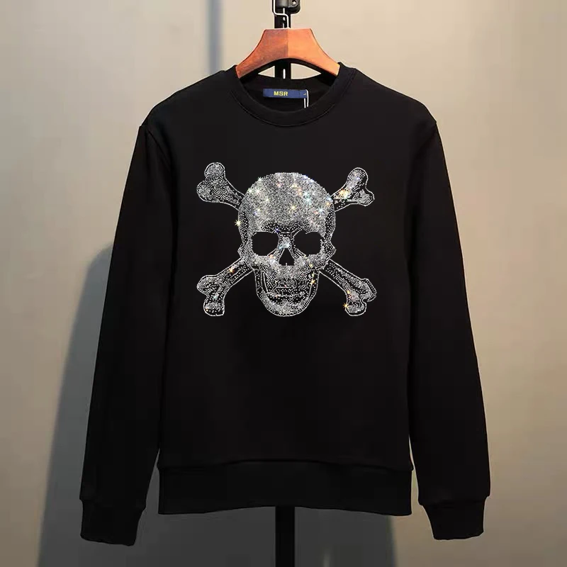 Мужская повседневная толстовка без капюшона уличная с рисунком