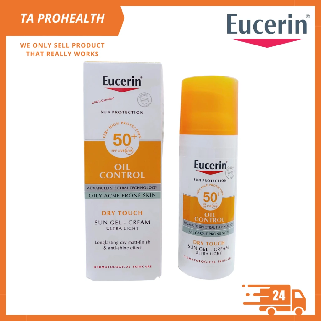 

Eucerin Refreshing Oil Control Facial Sunscreen 50ml Sensitive Skin UV Protection SPF50+ Waterproof Whitening Sunscreen Cream