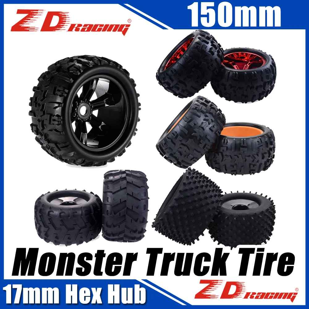 Колесные шины ZD Racing 4 шт. на радиоуправлении 150 мм шина монстр-ТРАКА 17 шестигранная
