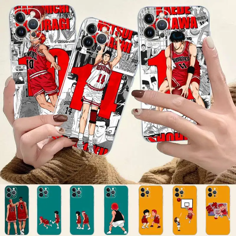 

Slam Dunk Phone Case For iPhone 8 7 6 6S Plus X SE 2020 XR XS 14 11 12 13 Mini Pro Max Mobile Case