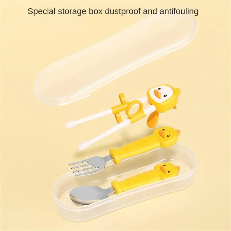 

Chopsticks Anti-fall Training Chopsticks Anti-fouling Tpe Baby Feeding Spoon Children's Special Tableware Dustproof Fork Spoon