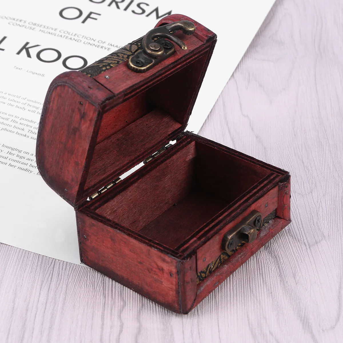 

Storage Organizer Wooden Box Sundries Container Toy Case Treasure Jewelry