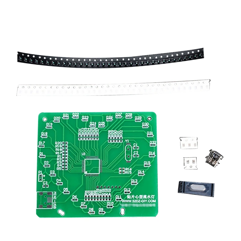 

Heart Shape Breathing Lamp Kit SMD LED Light Water Light Kit Flashing Light