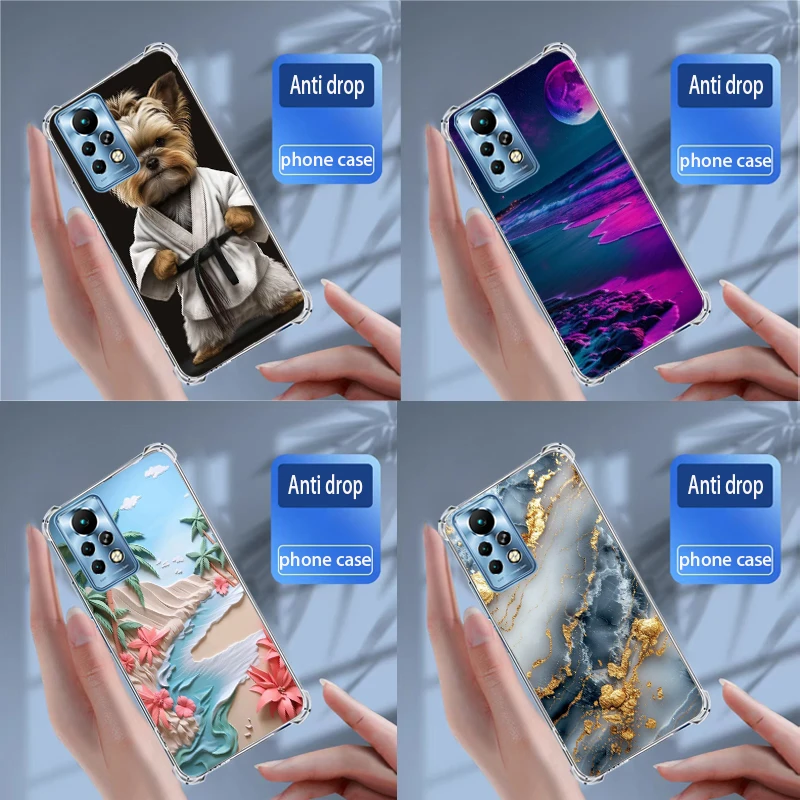 Чехлы для infinix Note 11 Pro/Note 11S X697 мягкий силиконовый прозрачный чехол из ТПУ телефона