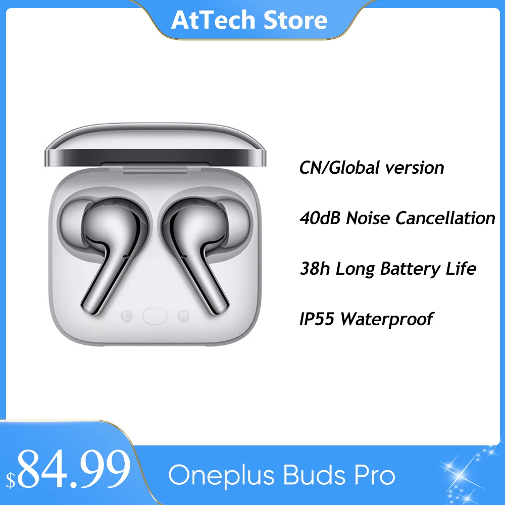 

Original OnePlus Buds Pro Global Version WIRELESS Headphone Noise Canceling TWS Bluetooth Earphones For OnePlus 9 Pro 9R 10 Pro