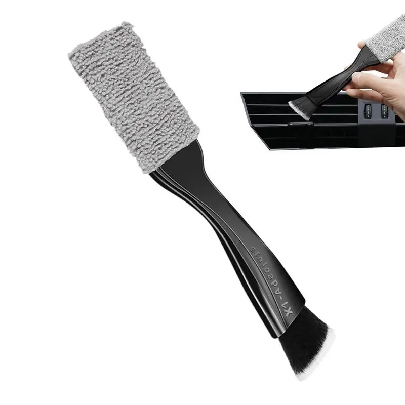 

Щетка для приборной панели автомобиля, чистящая щетка с мягкой щетиной, с двойной головкой, принадлежности для очистки салона автомобиля, для седанов, внедорожников, домов на колесах, спортивных автомобилей, грузовиков