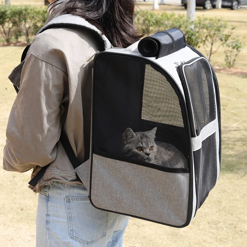

Pet Cat Bag Cat Carrier Bag Pets Cat Double Shoulder Bag Outgoing Travel Carrier Backpack Puppy Carrying Bag