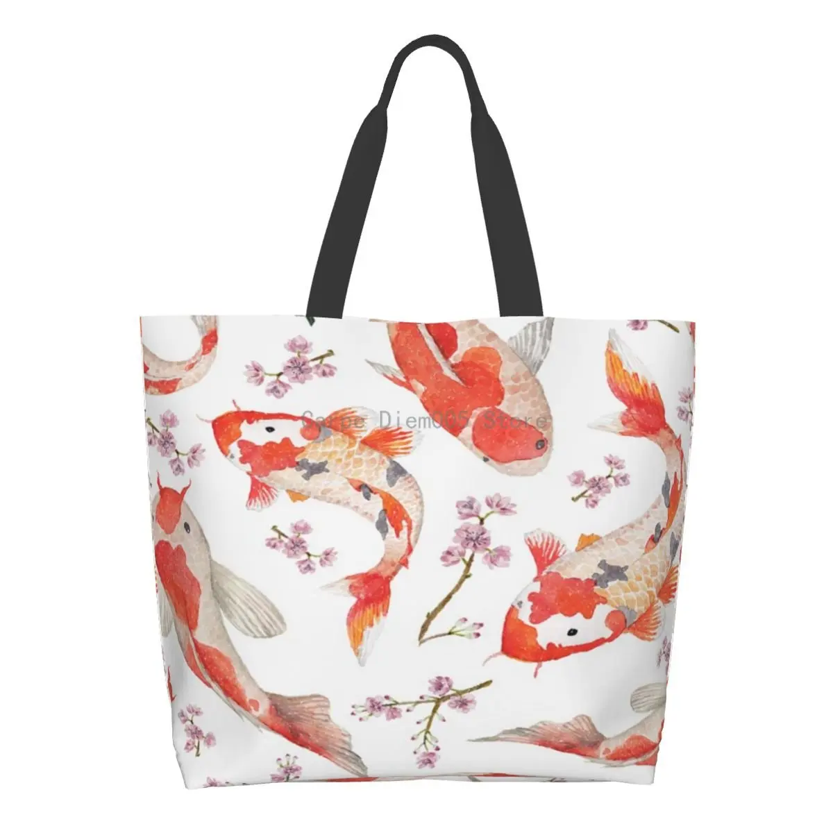 

Women Shoulder Bag Kio Fish Large Capacity Shopping Grocery Tote Bag For Ladies