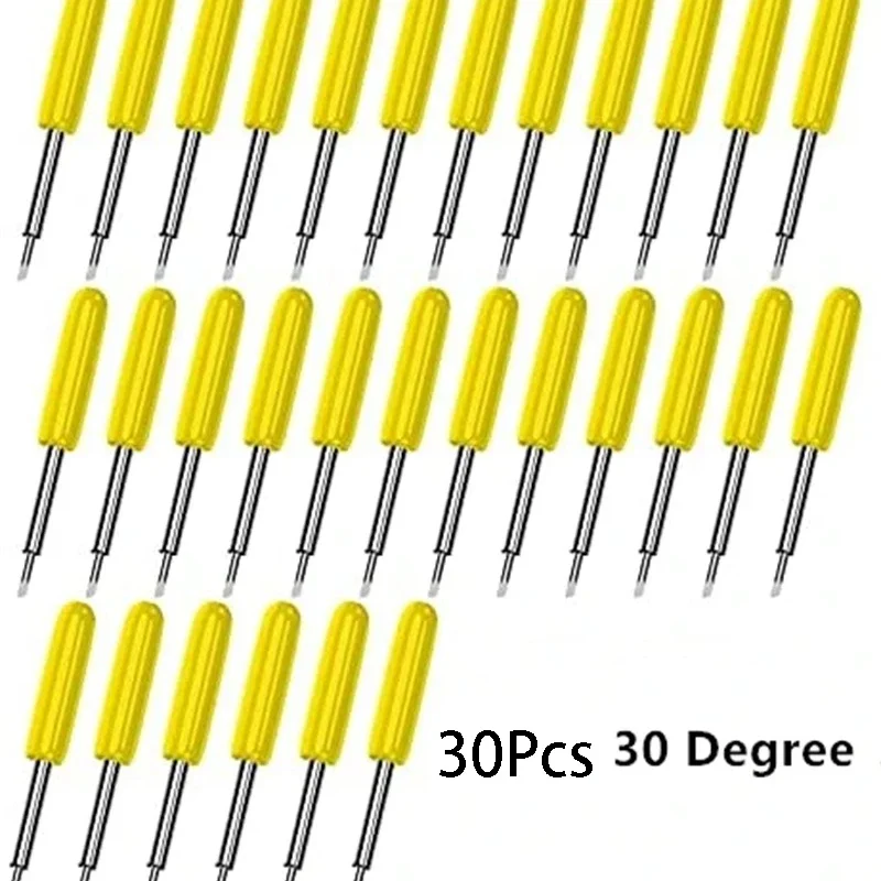 30 sztuk 30/45/60 stopni wymienne ostrza plotera do cięcia winylu Roland frezowanie rzeźba narzędzie tnące tnącego