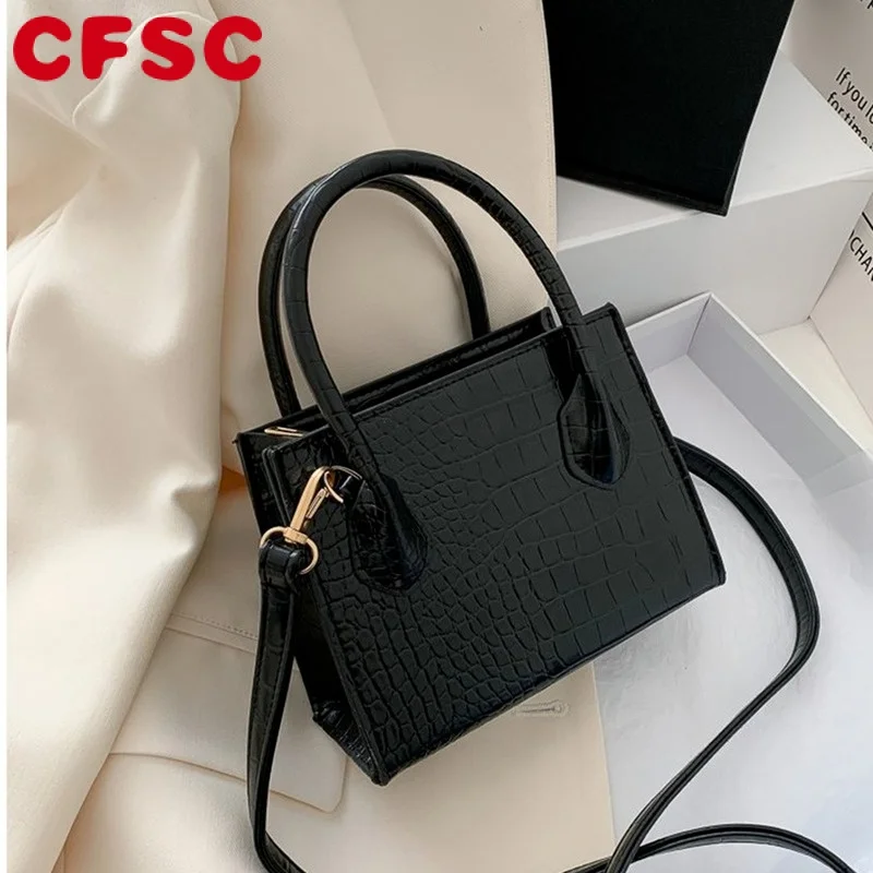 2023 сумки через плечо из искусственной кожи с крокодиловым узором для женщин