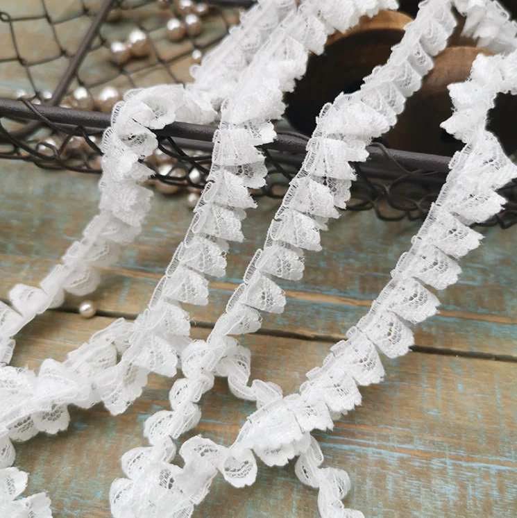 Кружевная лента с оборками 3 метра | Дом и сад