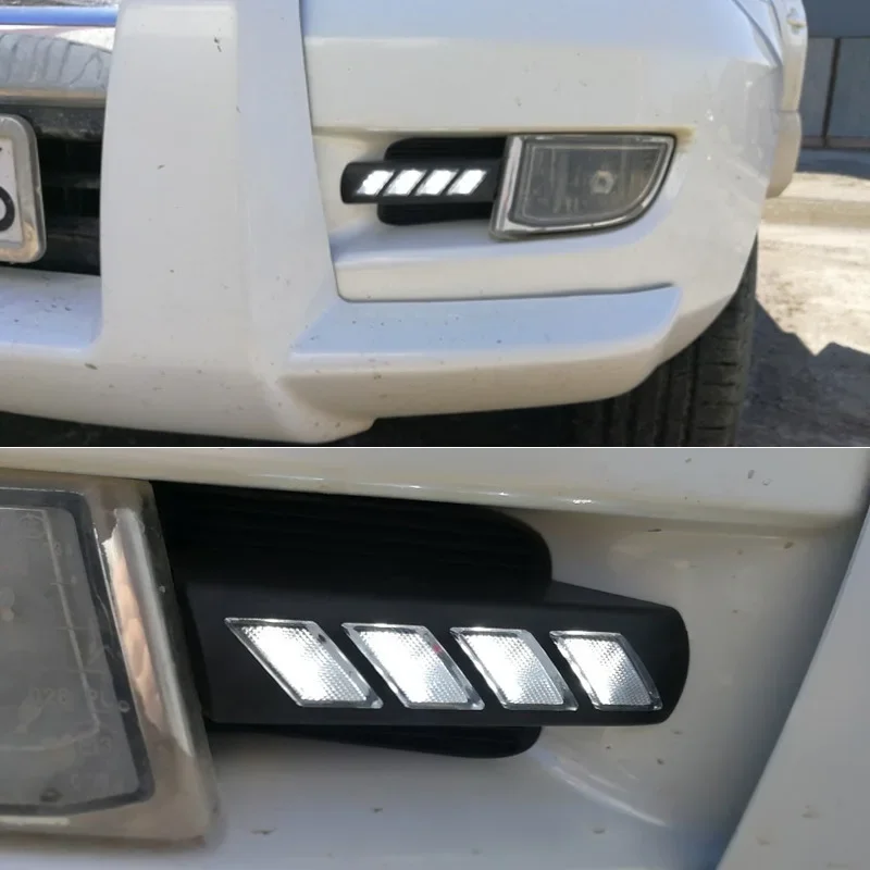 Автомобильные дневные фонари для Toyota Prado 120 FJ120 LC200 2003-2009 противотуманные фары с