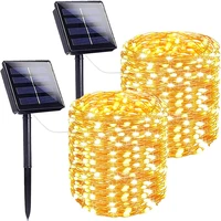 led solar outdoor lights garland 12m 22m 32m waterproof outdoor lighting solar powered lamps christmas for garden decoration