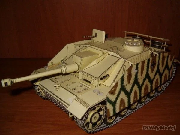 

DIYMyModeI German No.3 tank destroyer desert version DIY Handcraft Paper Model KIT Handmade Toy Puzzles Gift Movie props