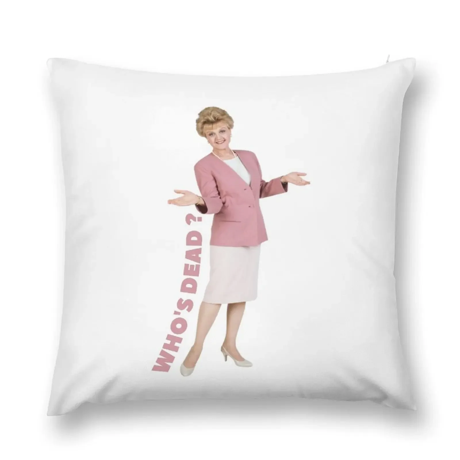 Анжела Ленсбери кто мертвый розовый декоративная подушка наволочка