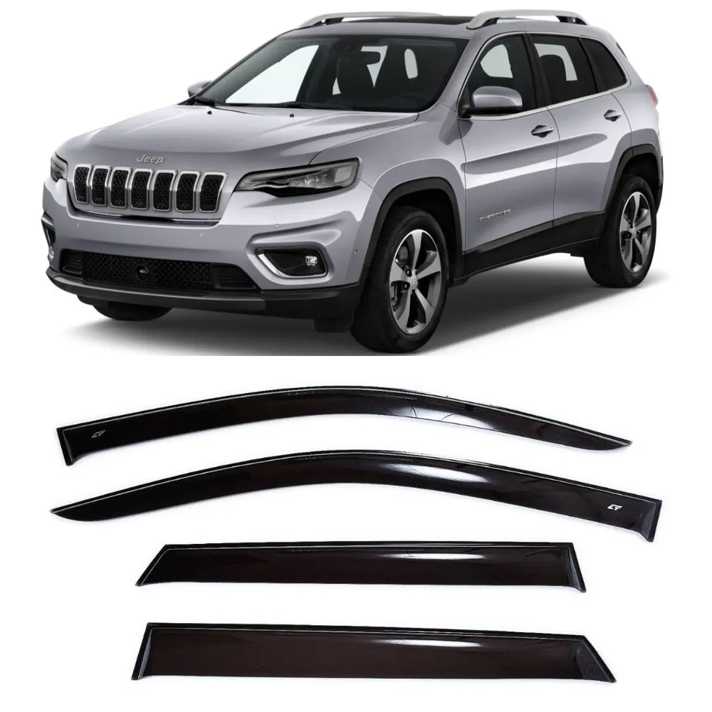 Дефлекторы окон Cobra Tuning J11013 на авто Jeep Cherokee (KL) 5 V 5d 2013-  н.в. 4 шт./комп. ветровики от дождя солнца и ветра - купить по выгодной  цене | AliExpress