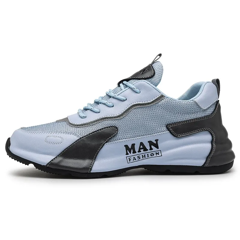 Кроссовки мужские из бычьей кожи дышащая Спортивная обувь для бега на шнуровке