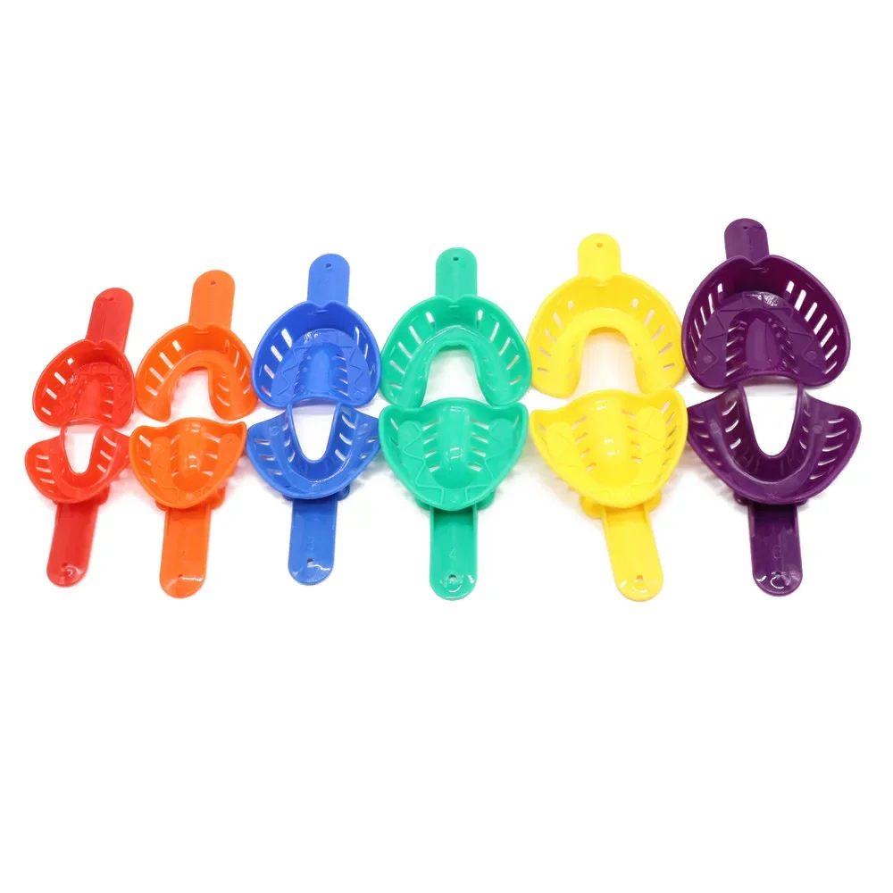 12 шт./компл. лотки для оттисков полости рта и зубов взрослых детские